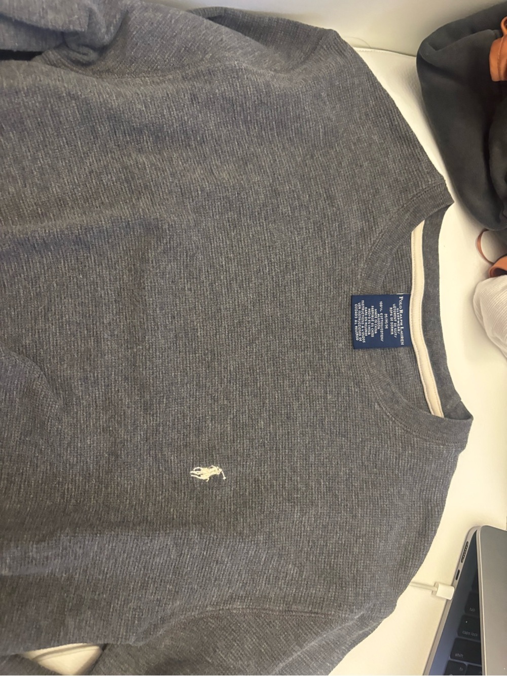 Polo by Ralph Lauren Gray Long-Sleeve Crewneck Tee - Picture 2 of 4